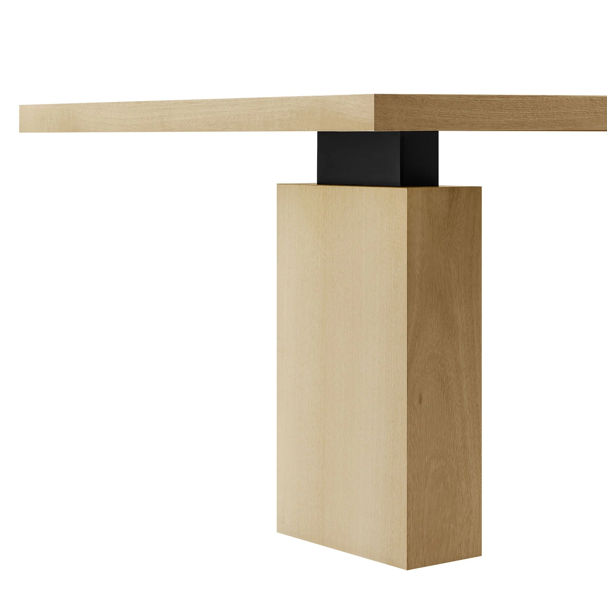 Piston 82" Rectangular Wood Dining Table in Natural - Image 7