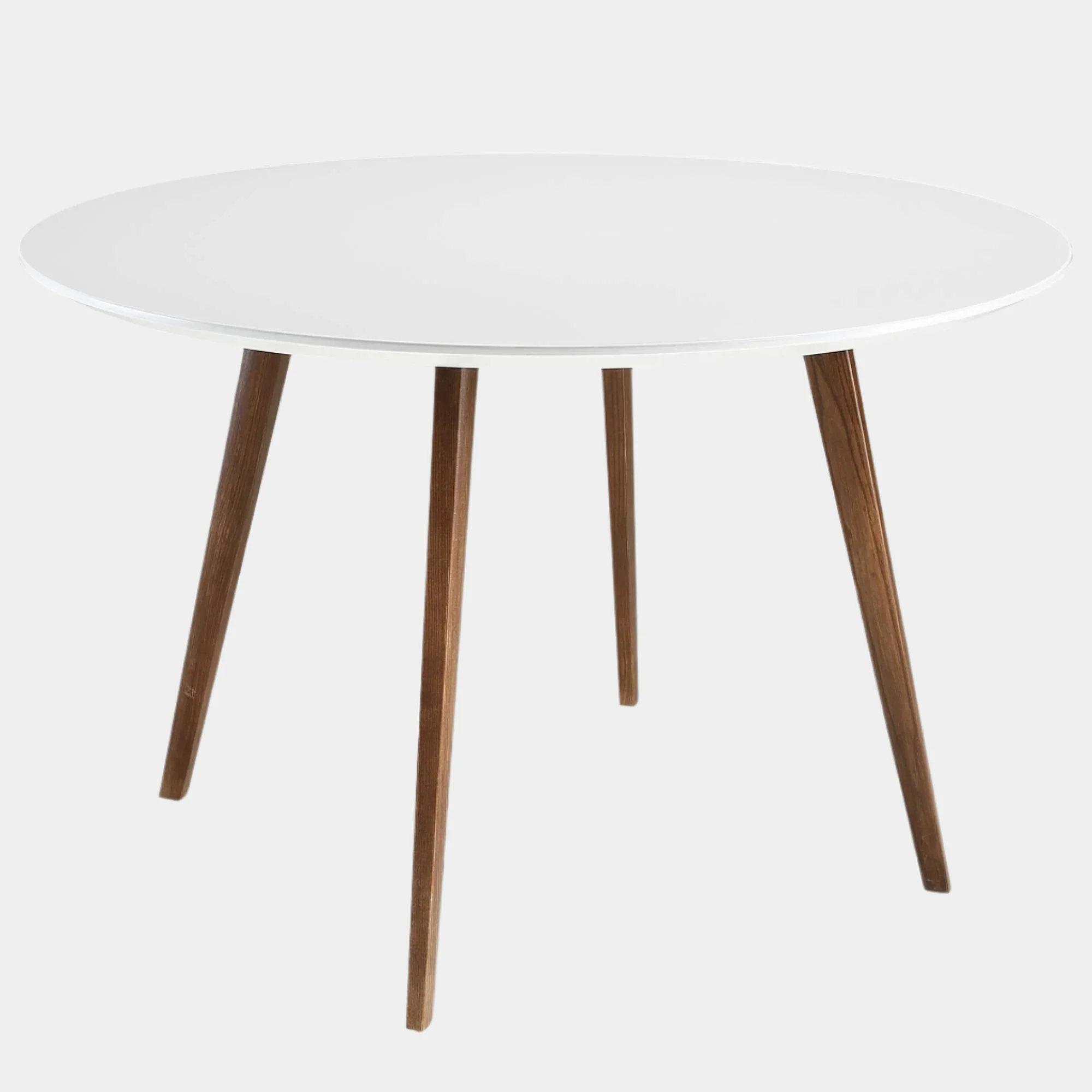 Platter Round Dining Table in White
