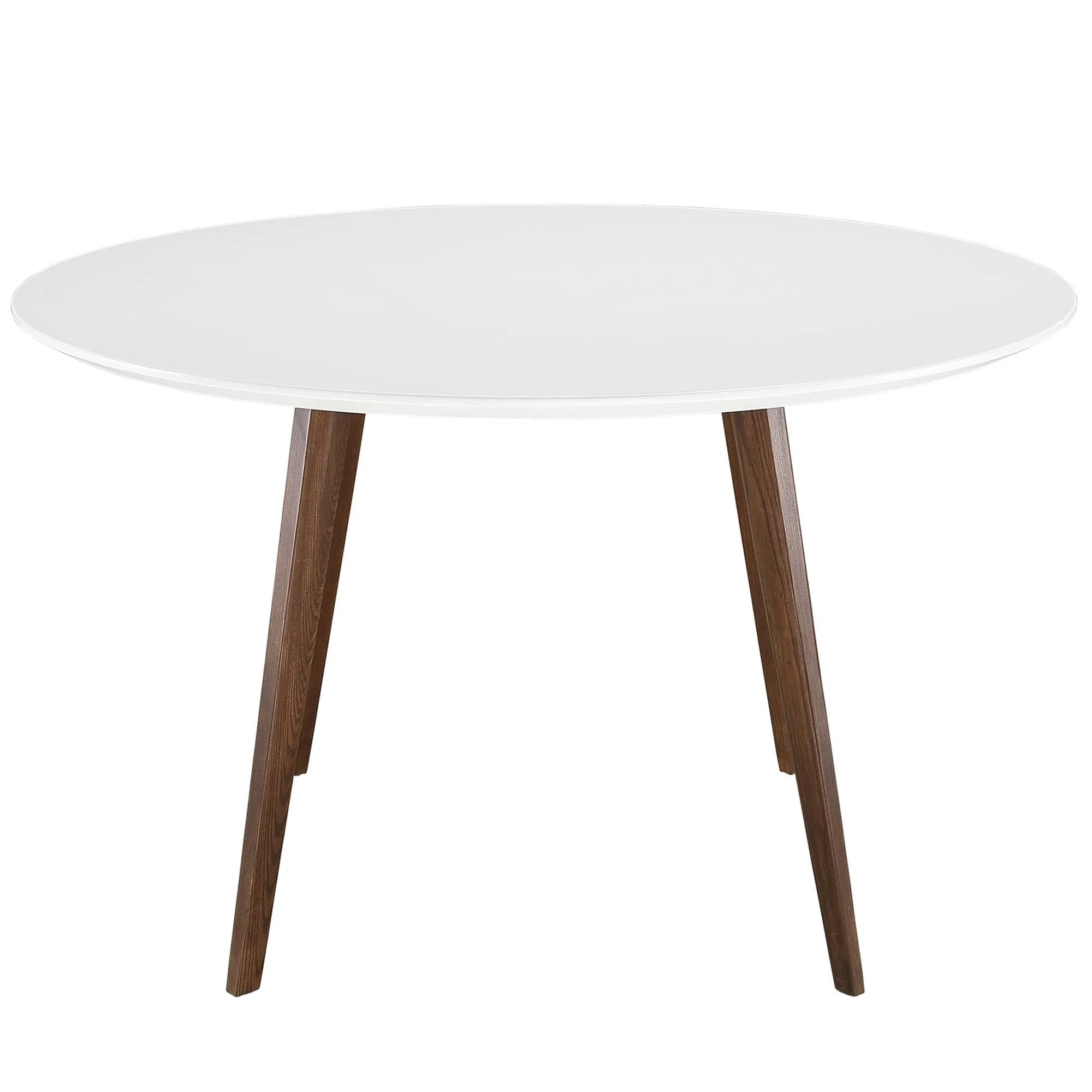 Platter Round Dining Table in White - Image 3