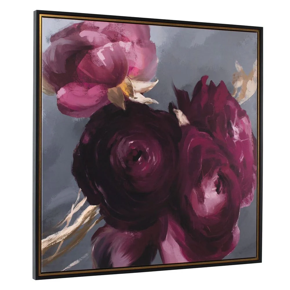 Plum Ranculus Framed Canvas - Image 4