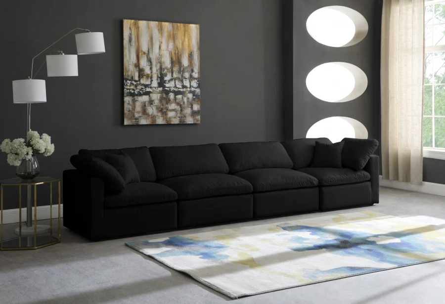 Plush Velvet Standard Comfort Modular Sofa - Image 10