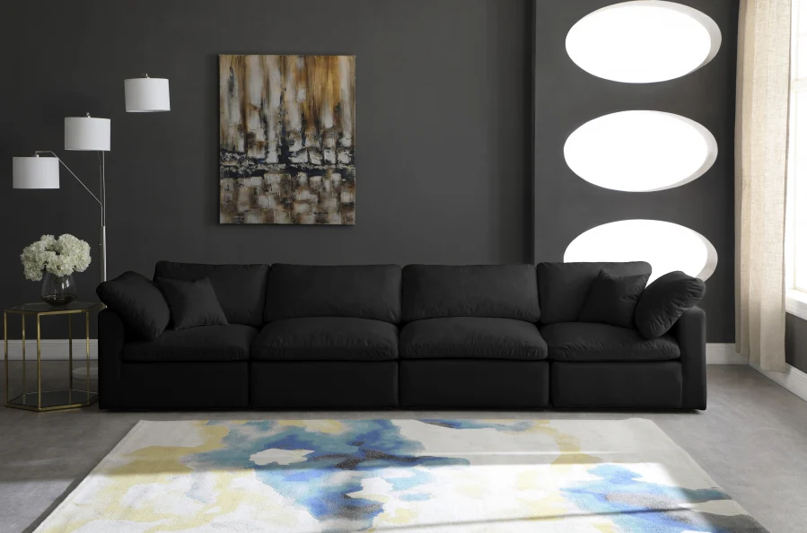Plush Velvet Standard Comfort Modular Sofa - Image 11