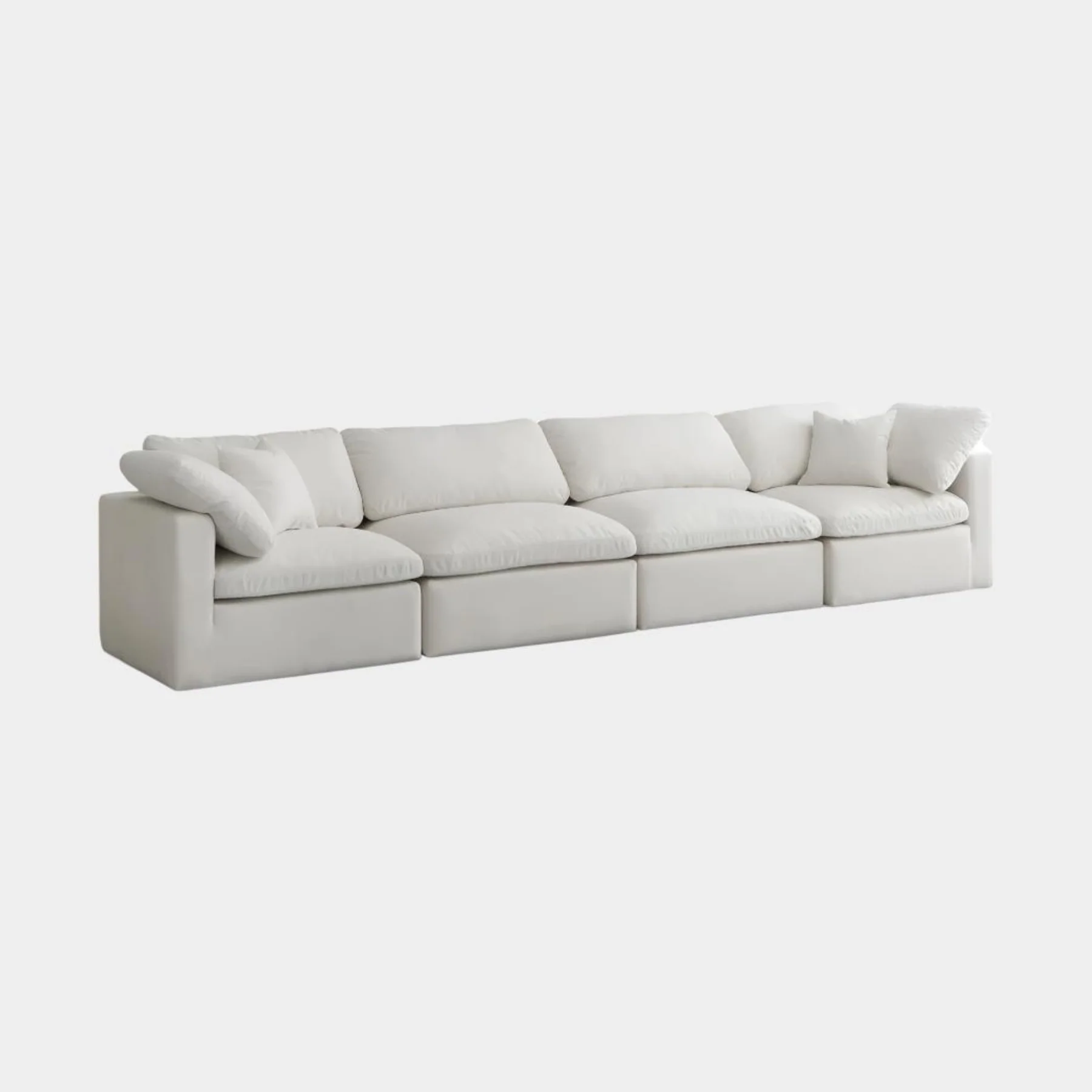 Plush Velvet Standard Comfort Modular Sofa - Image 27