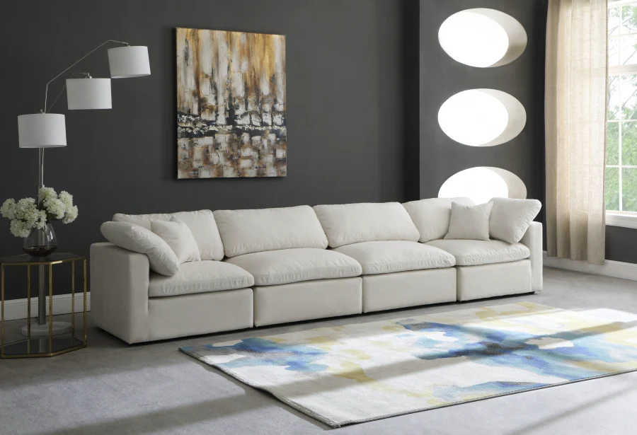 Plush Velvet Standard Comfort Modular Sofa - Image 28
