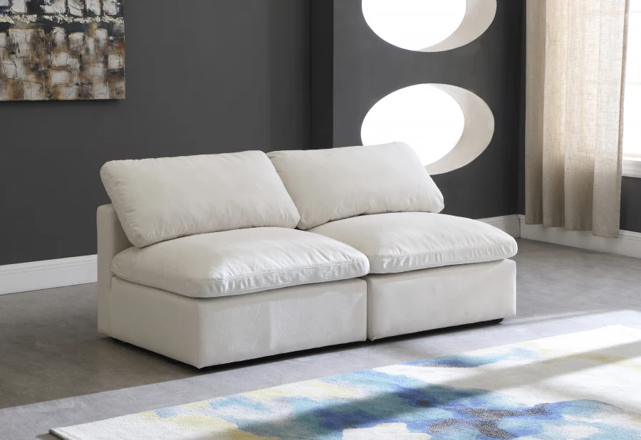 Plush Velvet Standard Comfort Modular Sofa - Image 29