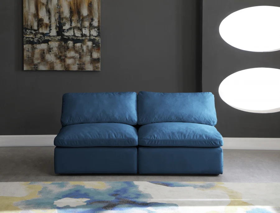 Plush Velvet Standard Comfort Modular Sofa - Image 3