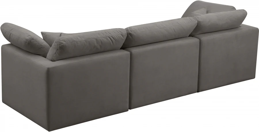 Plush Velvet Standard Comfort Modular Sofa - Image 22