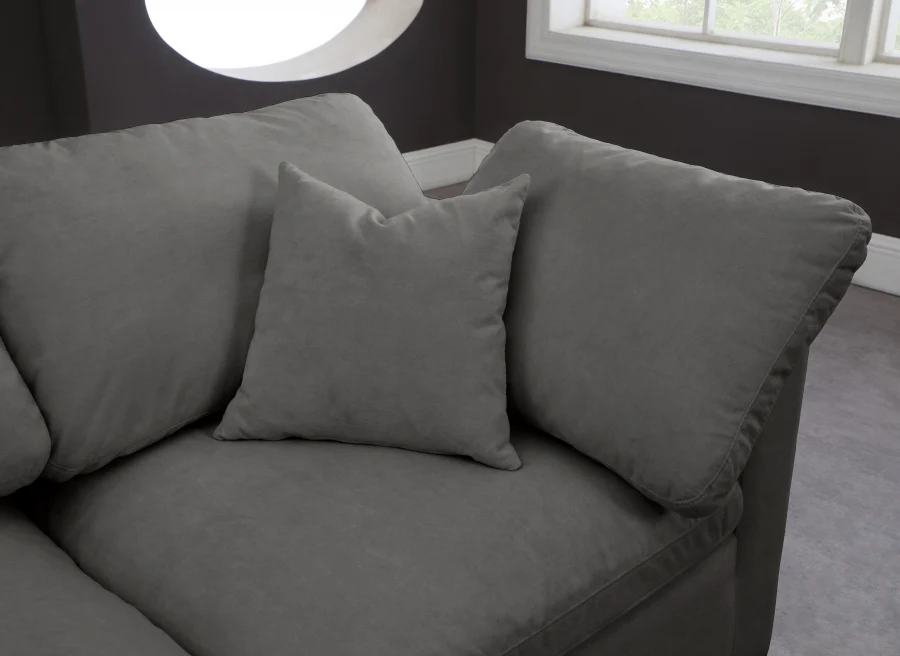 Plush Velvet Standard Comfort Modular Sofa - Image 24