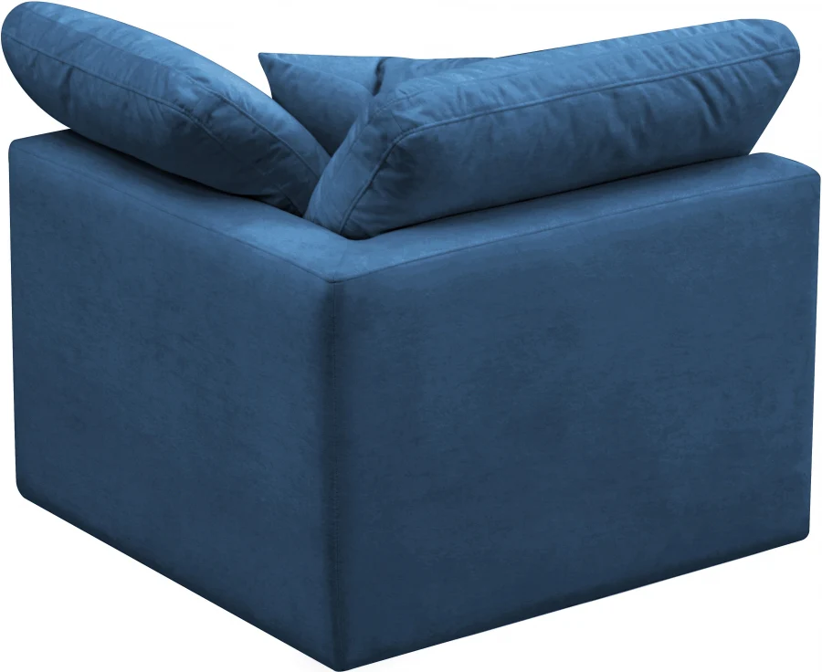 Plush Velvet Upholstered Standard Comfort Modular Corner Chair - Image 21