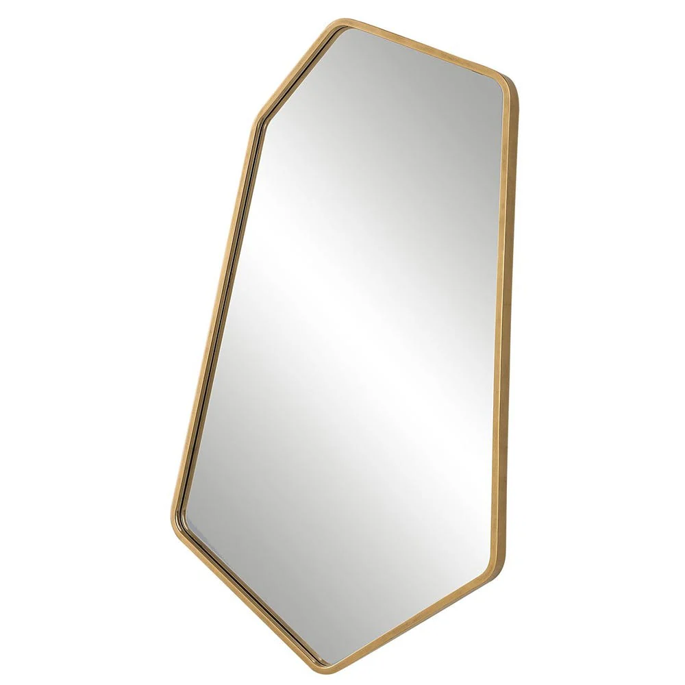 Linneah Large Mirror, Gold - Image 3