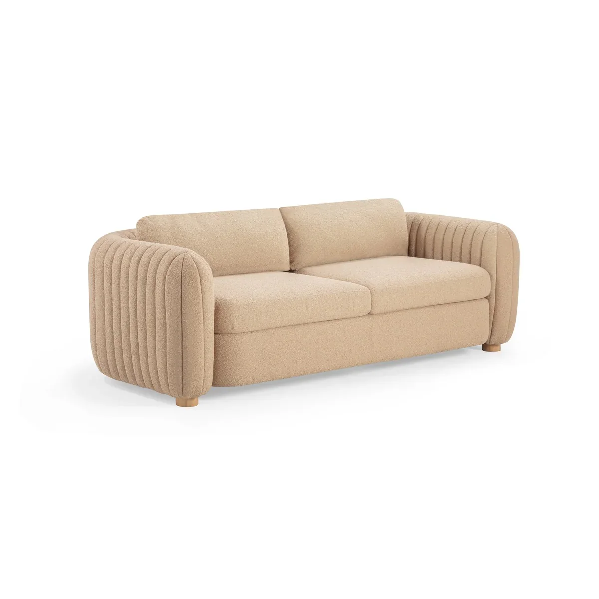 Porto 90" Honey Boucle Sofa - Image 3
