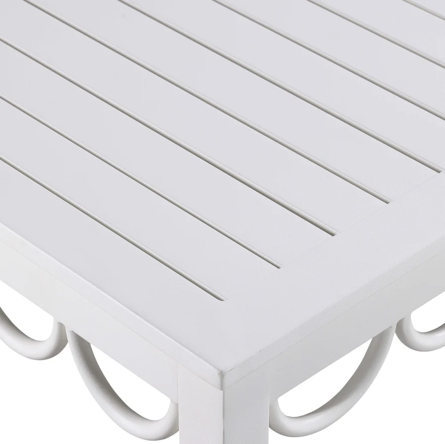 Portofino Aluminum Outdoor Patio Coffee Table - Image 6