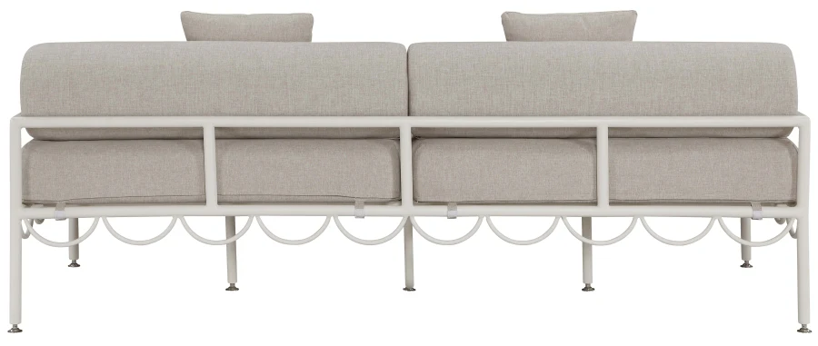 Portofino Resilient Water Repellent Fabric Upholstered Outdoor Patio Sofa - Image 5