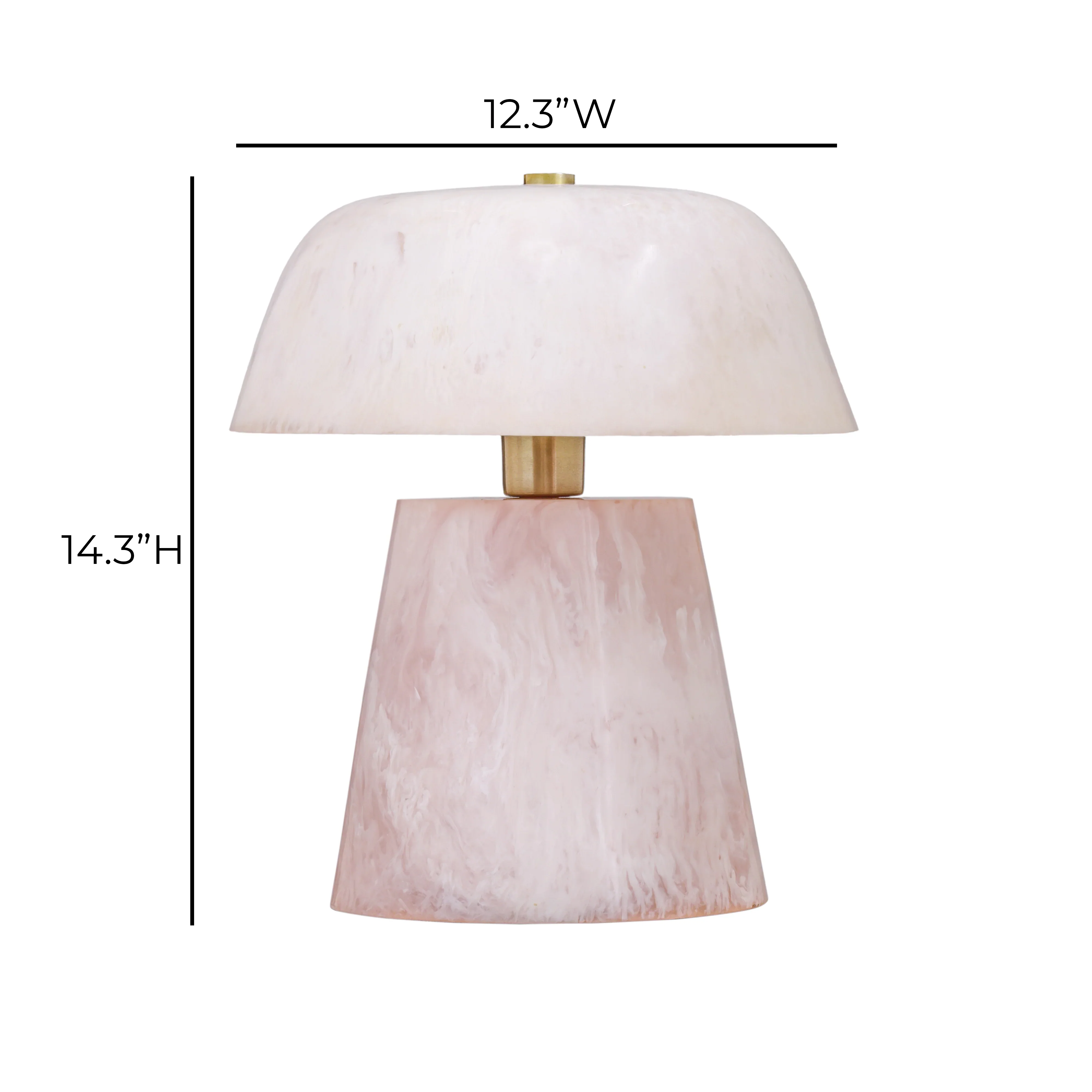 Pouty Pink Resin Table Lamp - Image 6