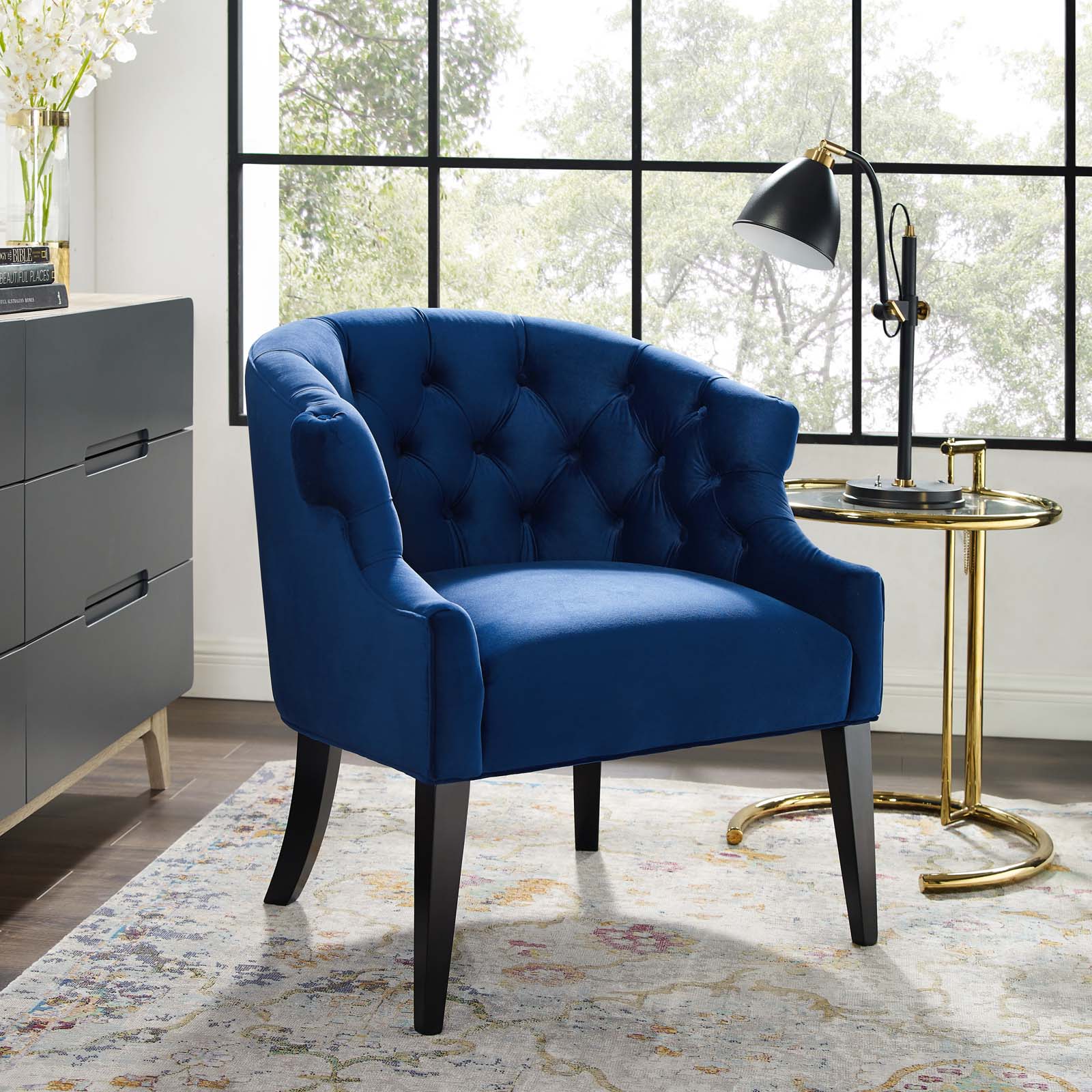 Precept Accent Performance Velvet Armchair - Image 6