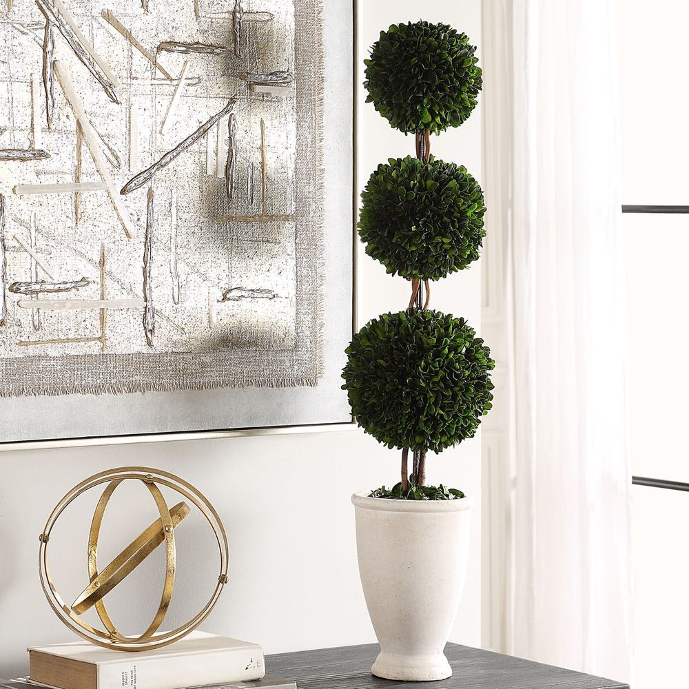 Preserved Boxwood Triple Topiary - Image 2