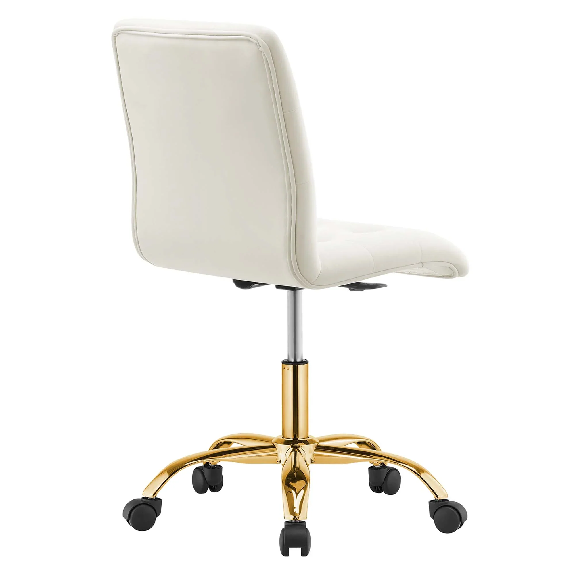 Prim Armless Performance Velvet Office Chair - Image 30