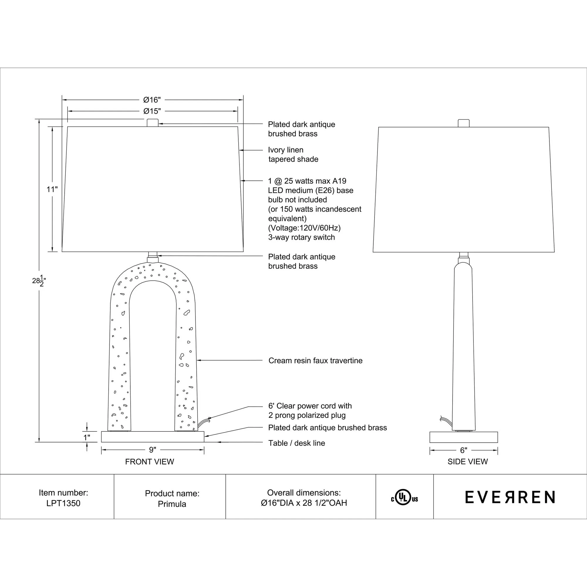 Primula Table Lamp - Image 6
