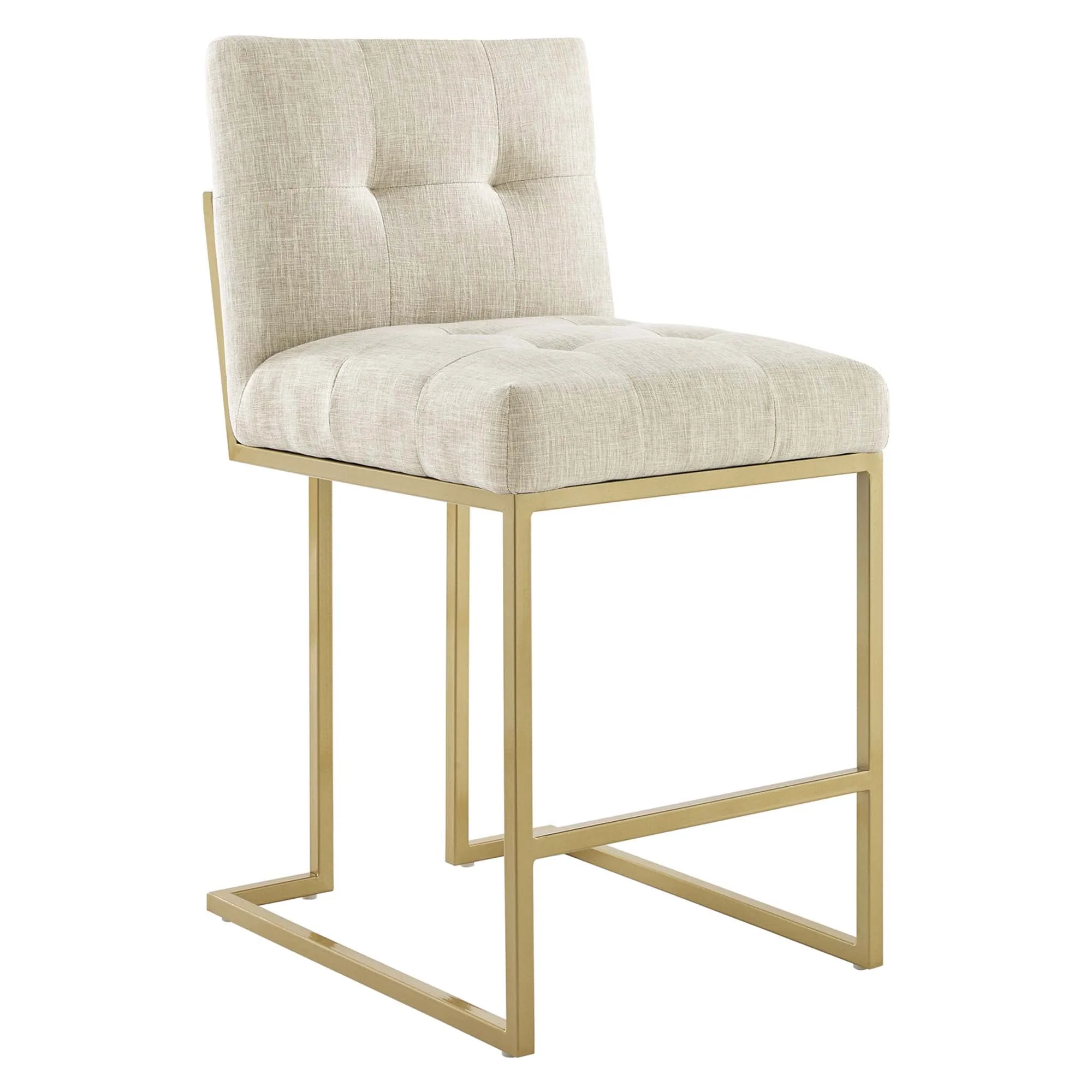 Privy Counter Stool Upholstered Fabric Set of 2 - Image 3
