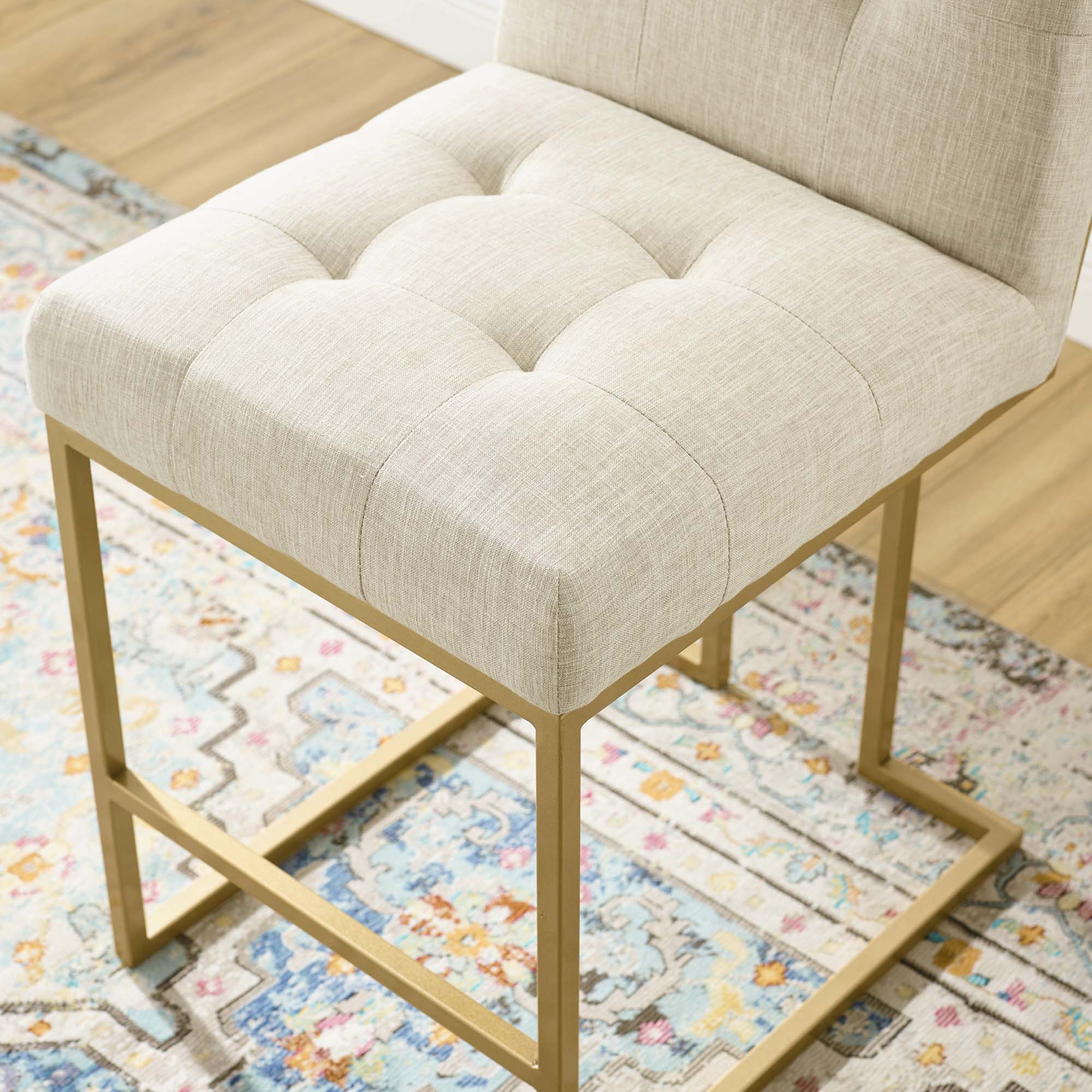Privy Counter Stool Upholstered Fabric Set of 2 - Image 8