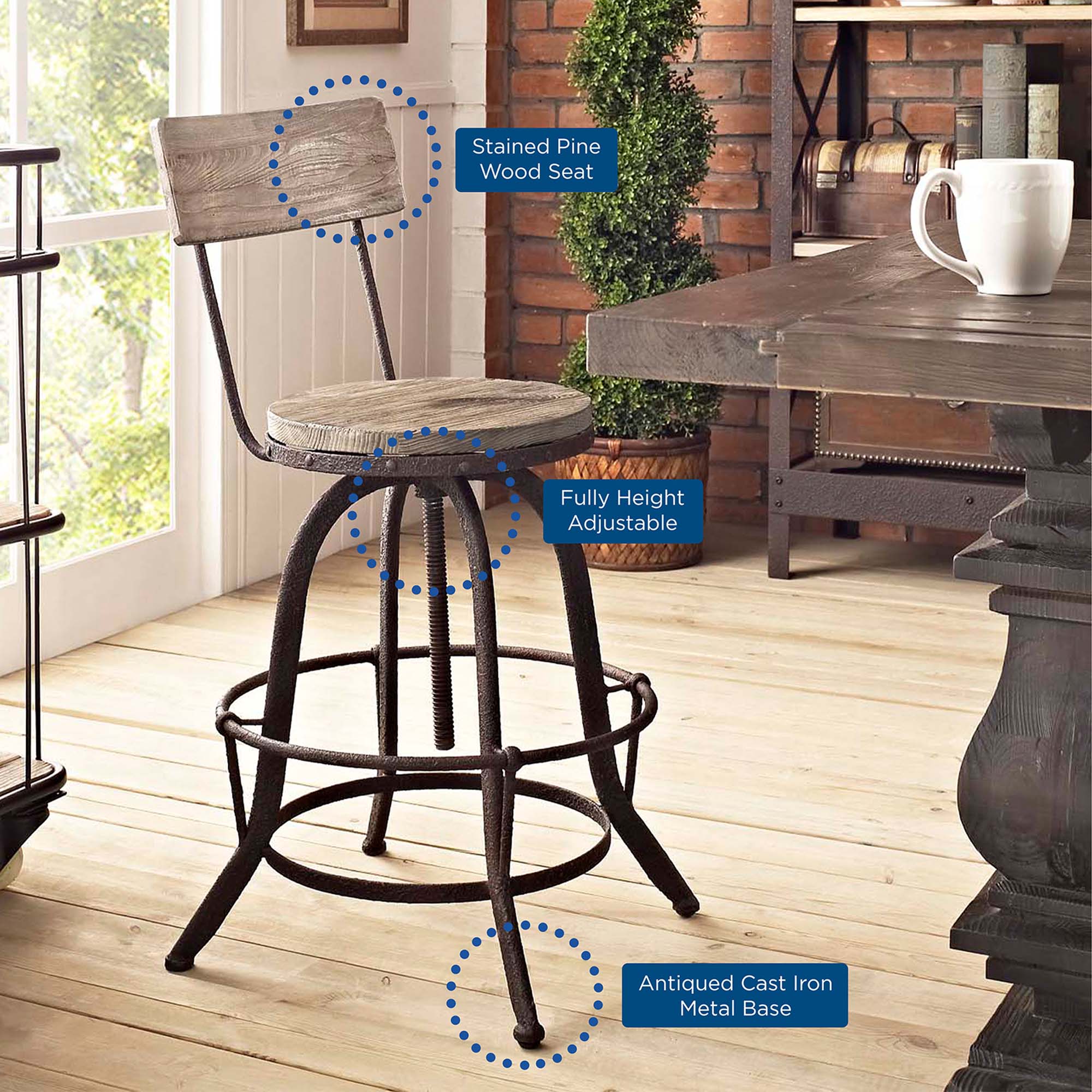 Procure Bar Stool Set of 4 - Image 5