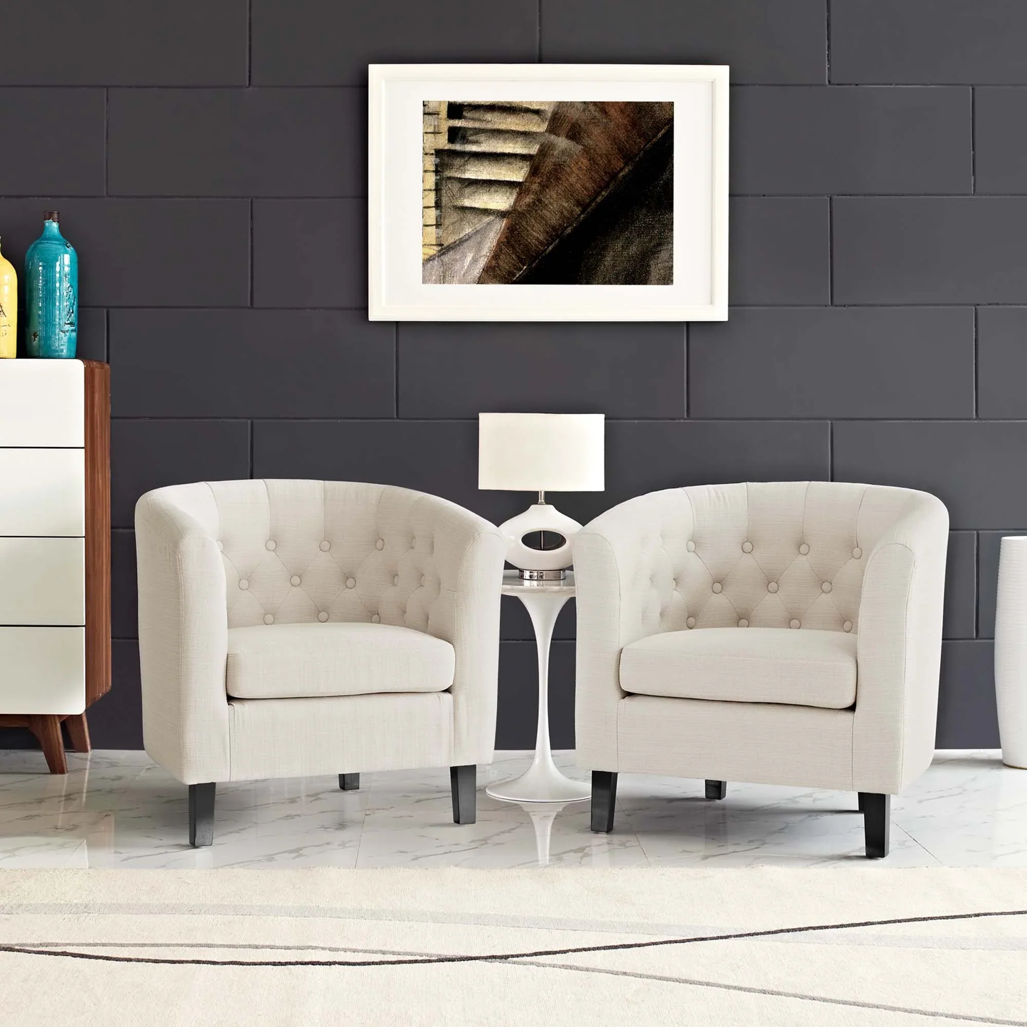 Prospect 2 Piece Upholstered Fabric Armchair Set - Image 8