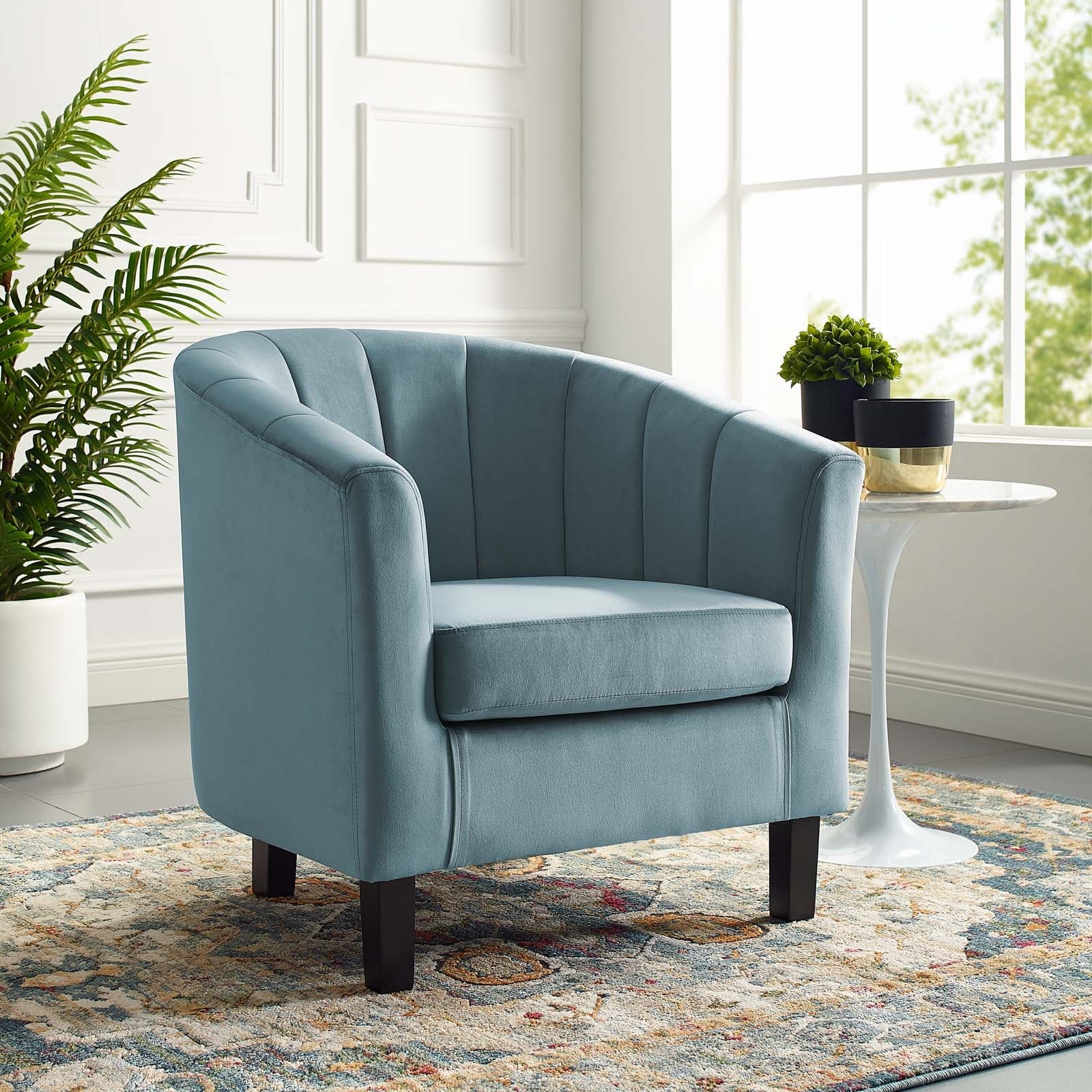Prospect Channel Tufted Performance Velvet Armchair - Image 12