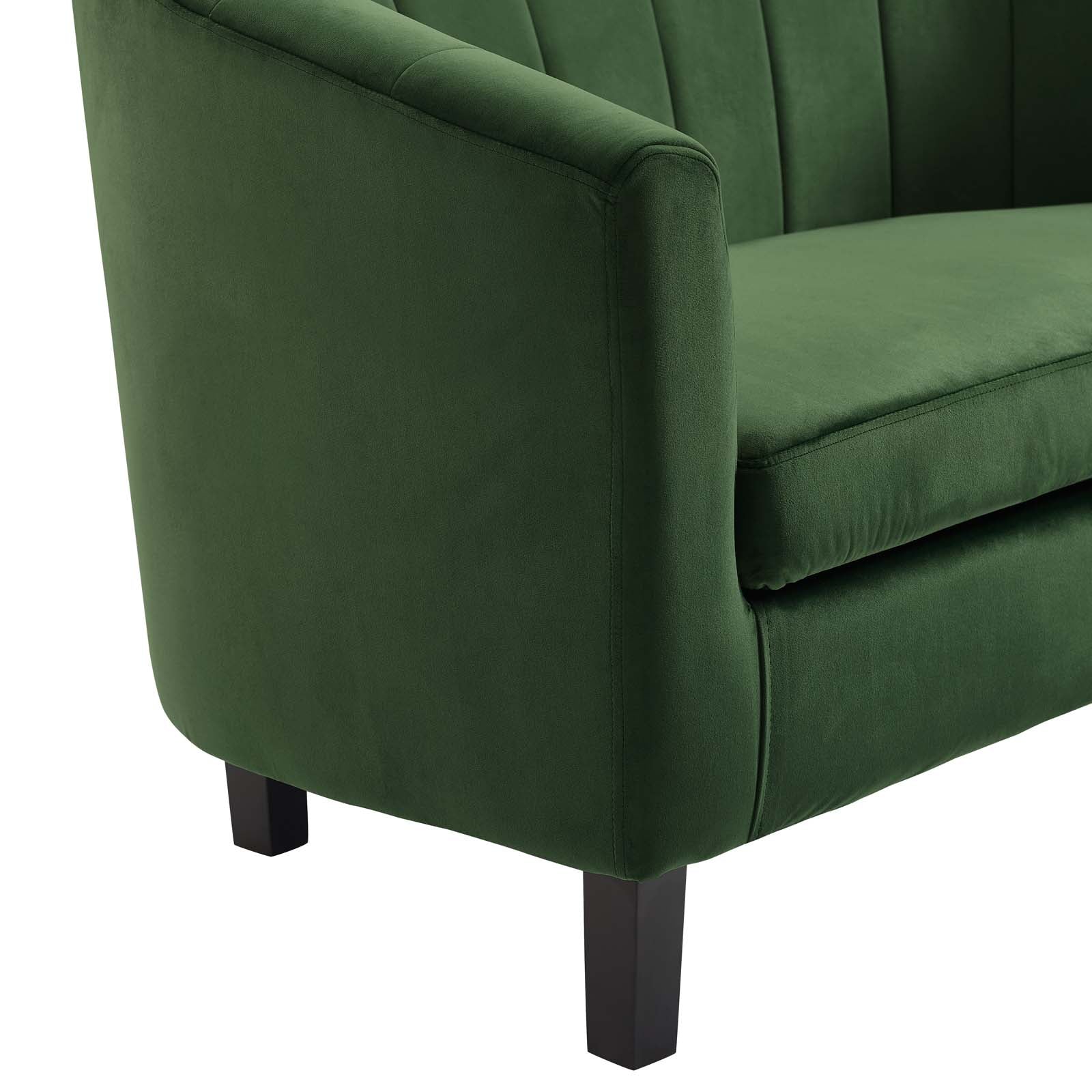 Prospect Channel Tufted Performance Velvet Armchair - Image 4