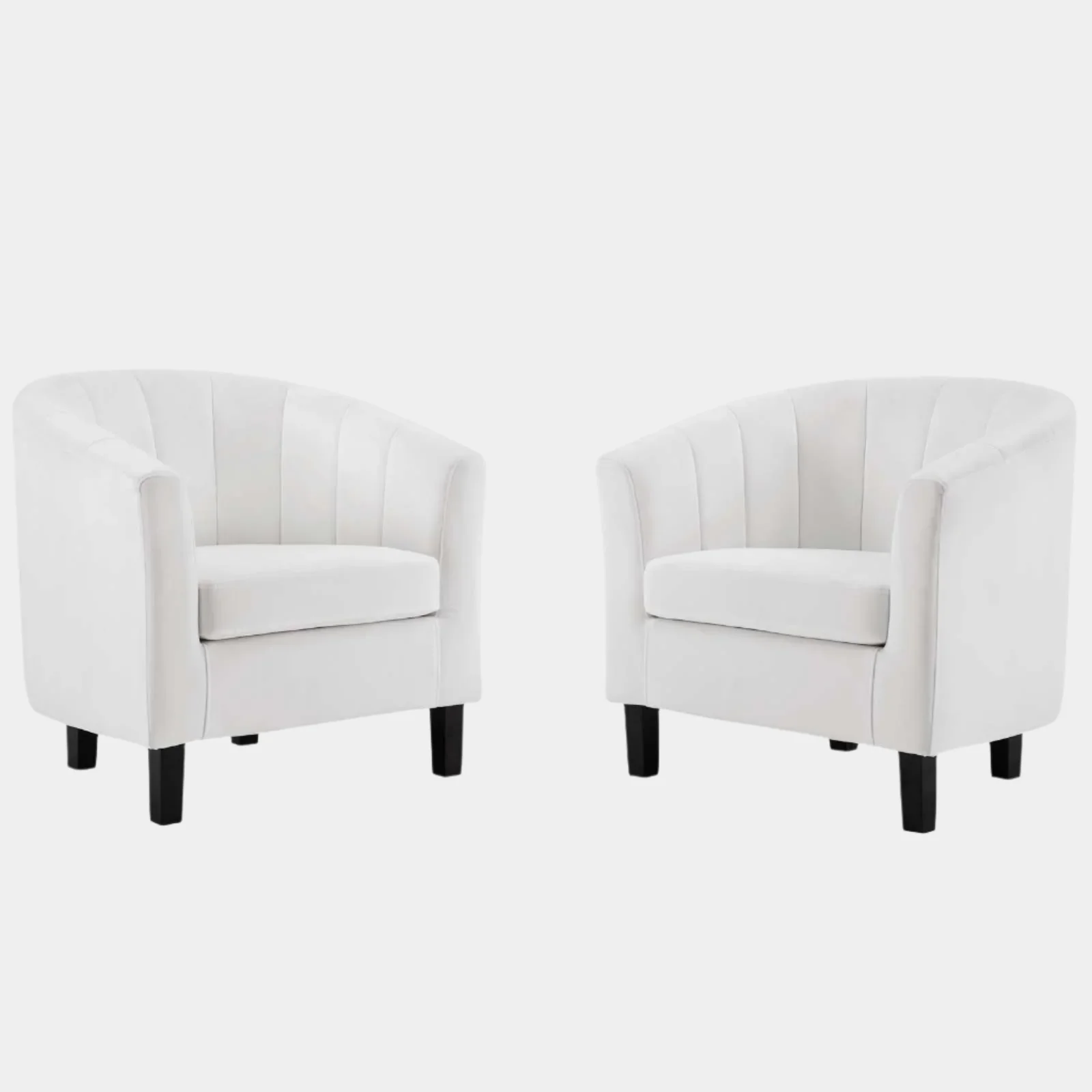 Prospect Channel Tufted Performance Velvet Armchair Set of 2 - Image 13