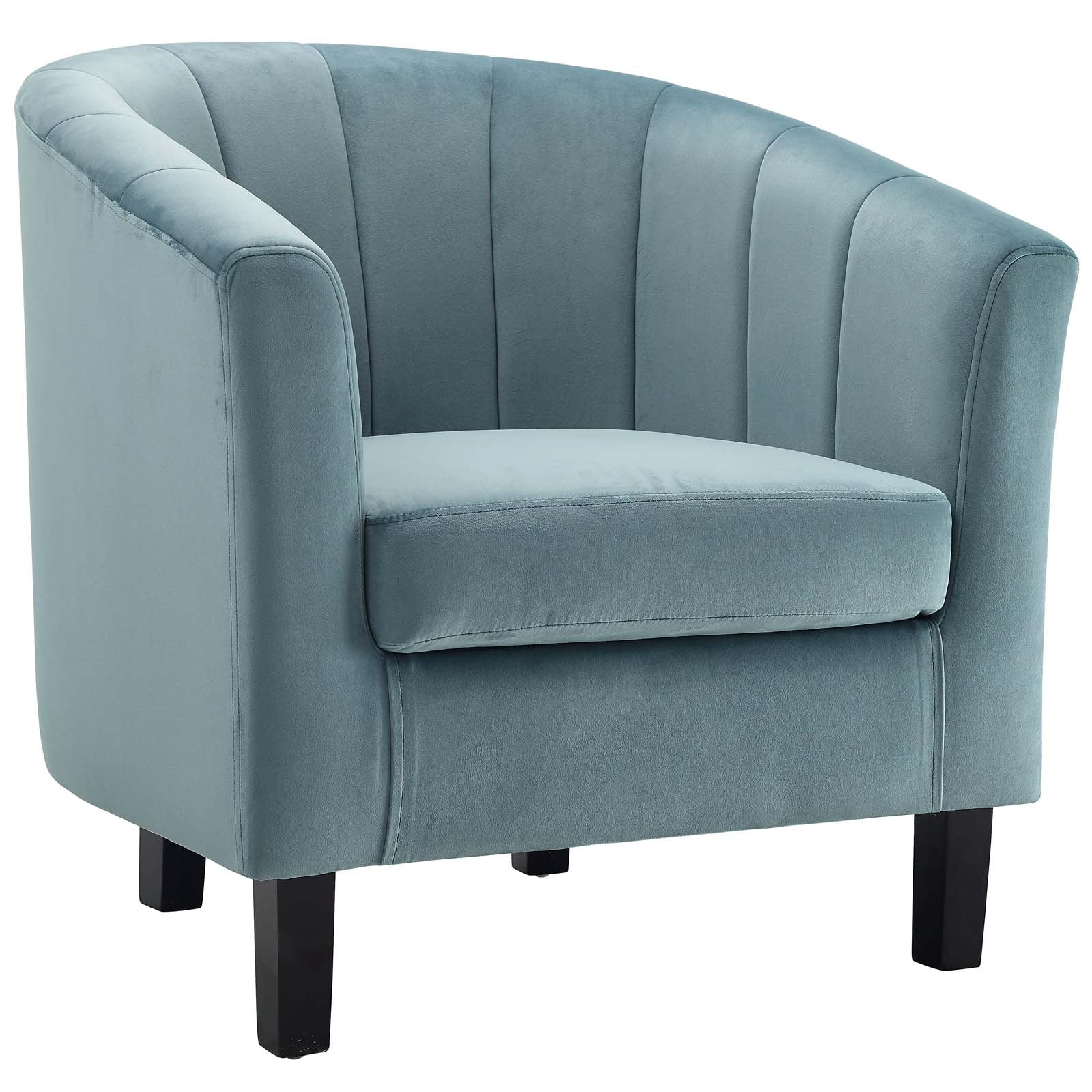 Prospect Channel Tufted Performance Velvet Armchair Set of 2 - Image 7