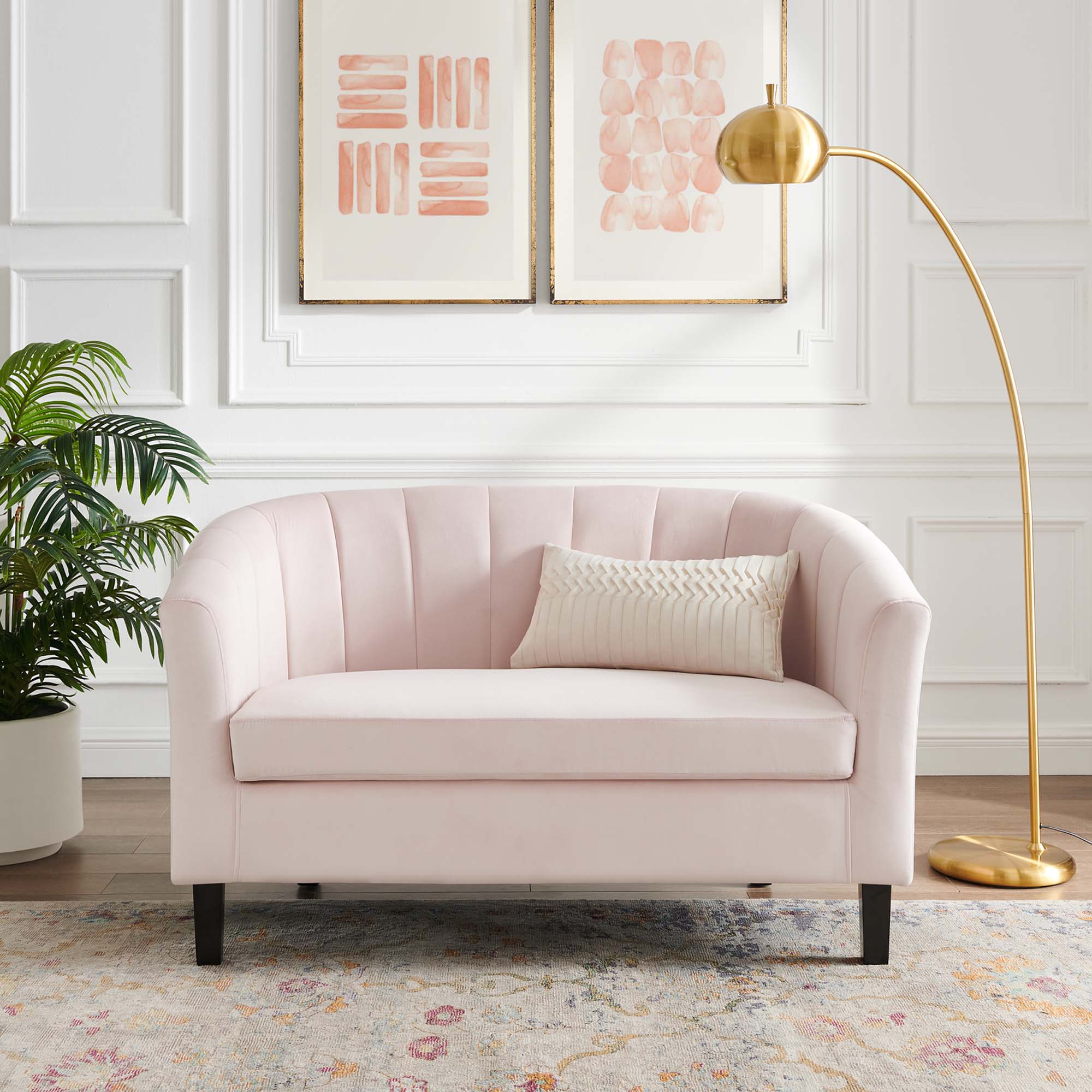 Prospect Channel Tufted Performance Velvet Loveseat - Image 8
