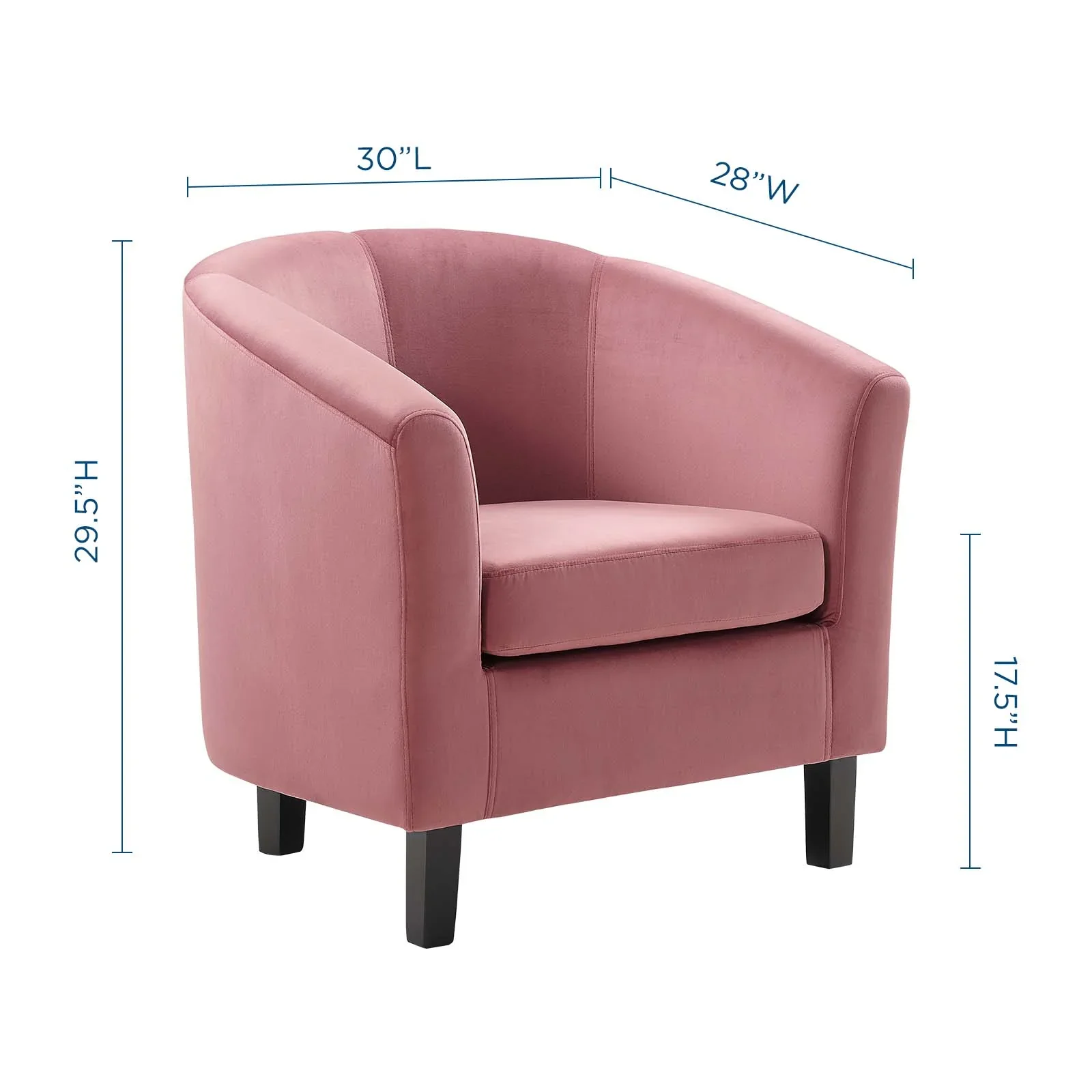 Prospect Performance Velvet Armchair - Image 9