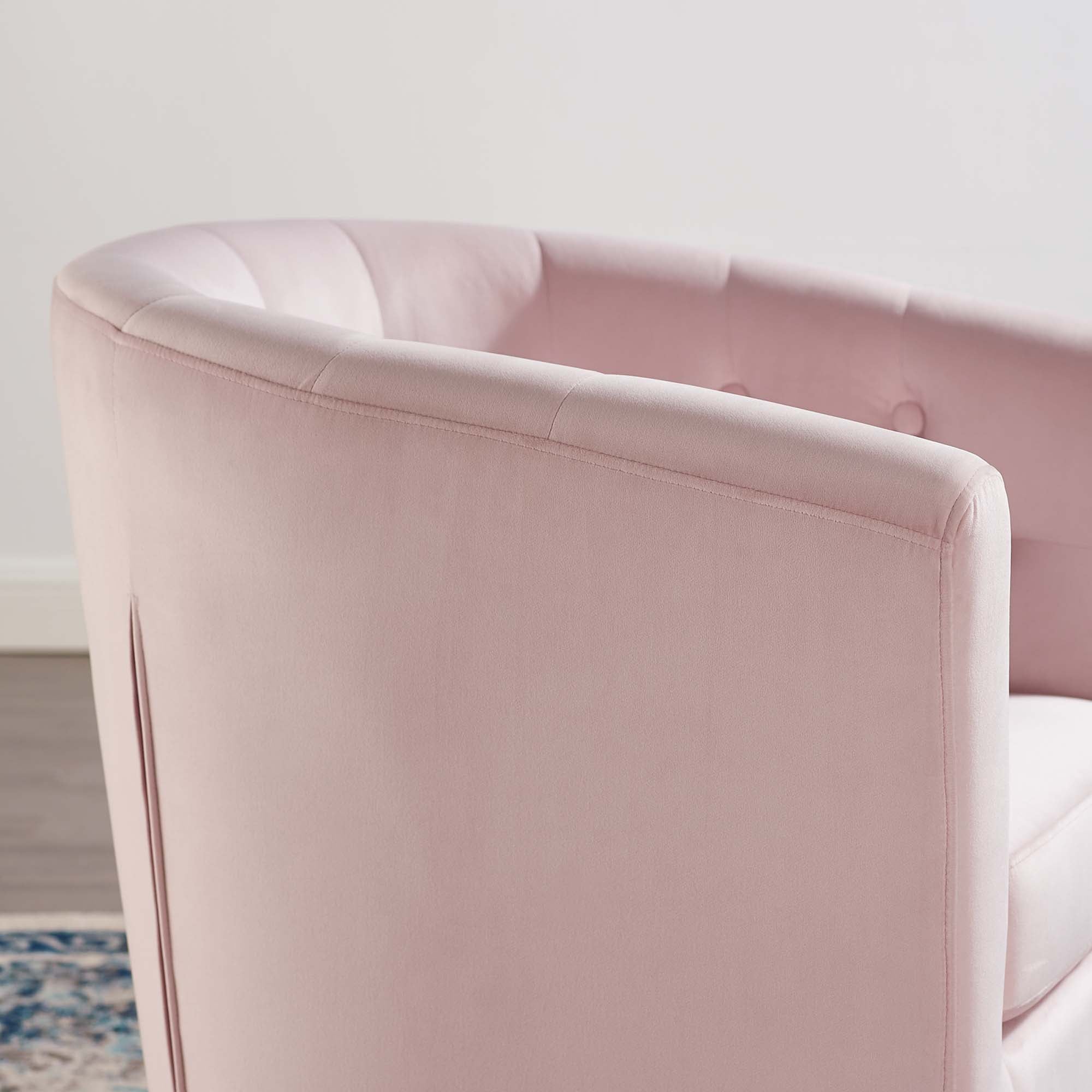 Prospect Tufted Performance Velvet Swivel Armchair - Image 14