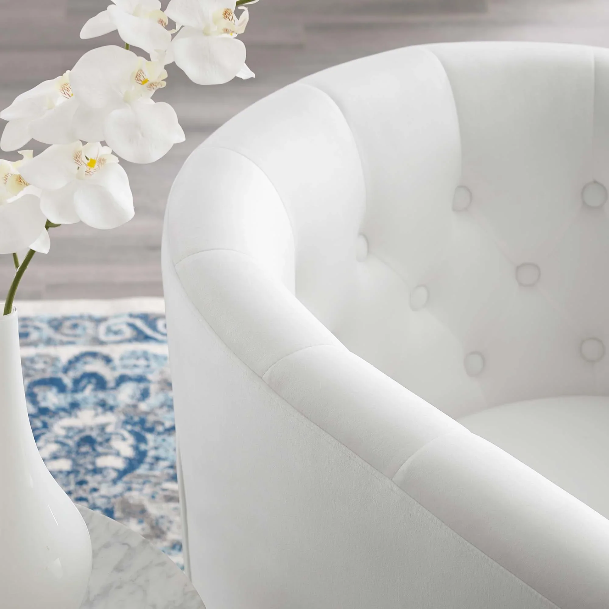 Prospect Tufted Performance Velvet Swivel Armchair - Image 22