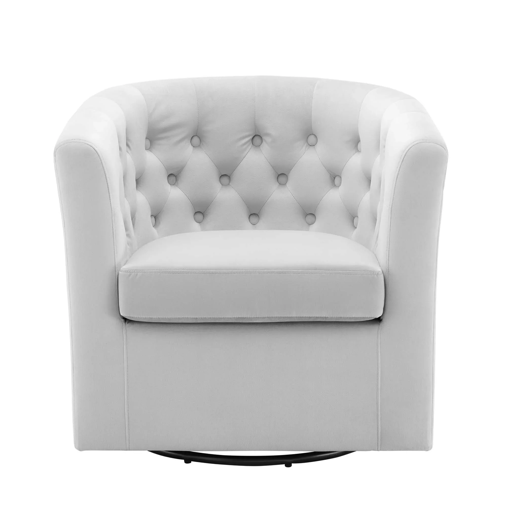 Prospect Tufted Performance Velvet Swivel Armchair - Image 3