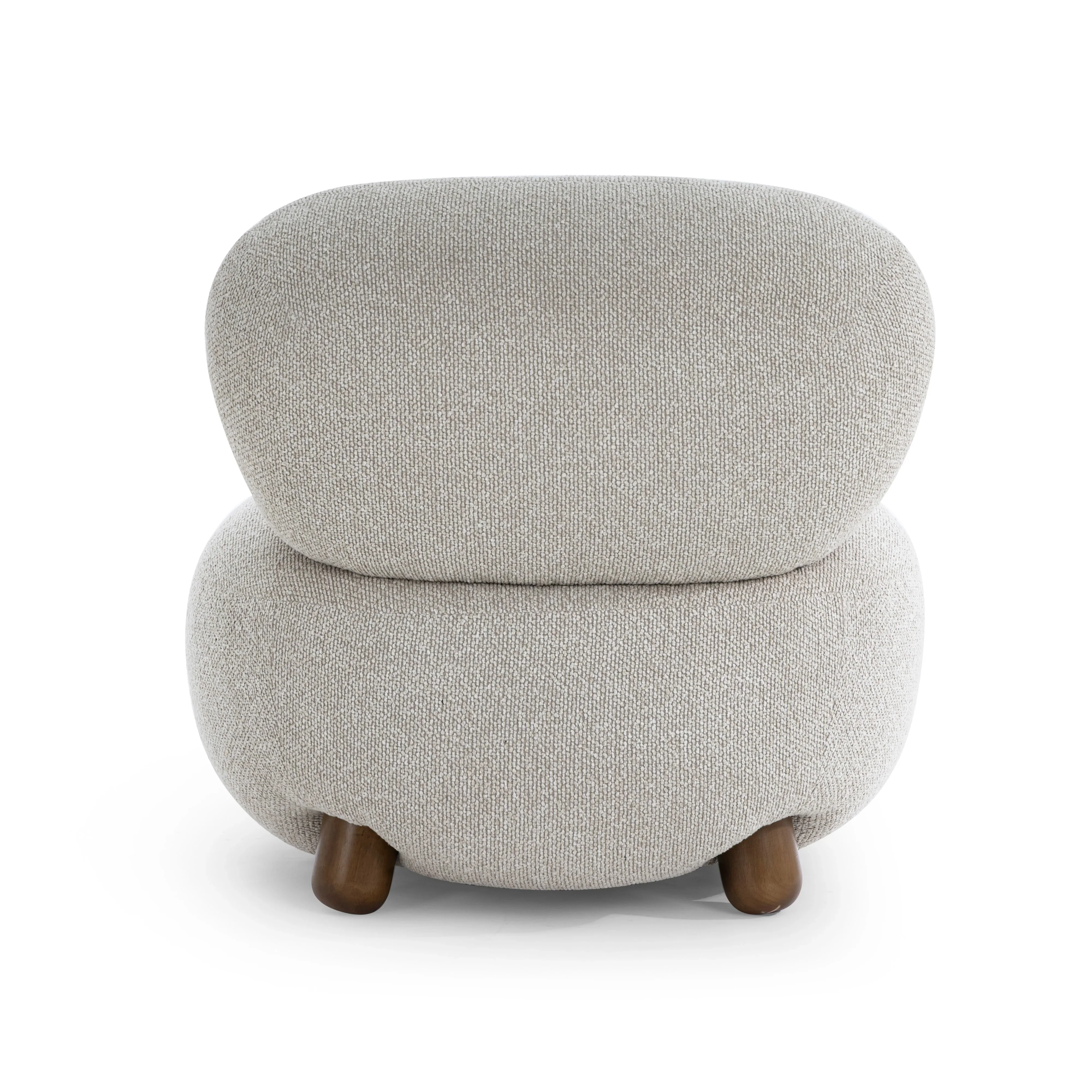 Pucker Warm Grey Performance Boucle Accent Chair - Image 7