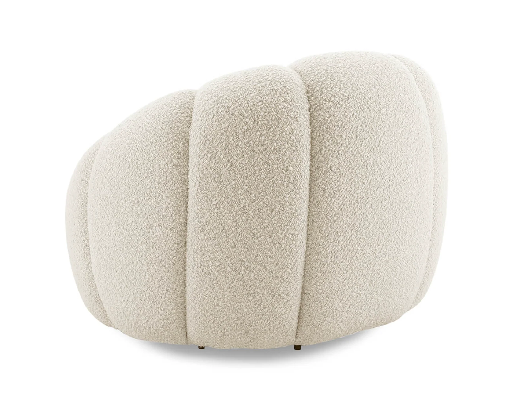 Pumpkin Lounge Boucle Chair - Image 5