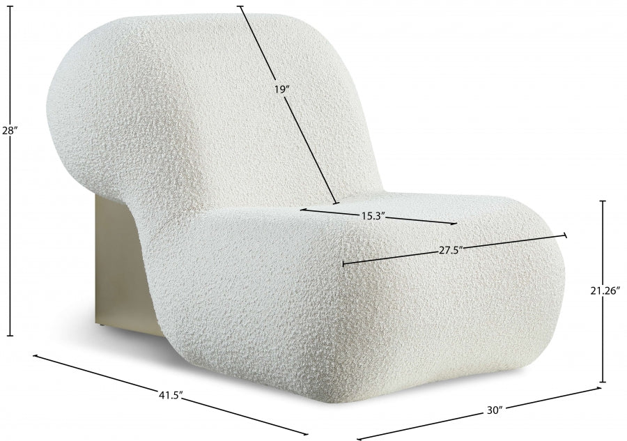 Quadra Boucle Fabric Upholstered Accent Chair - Image 11