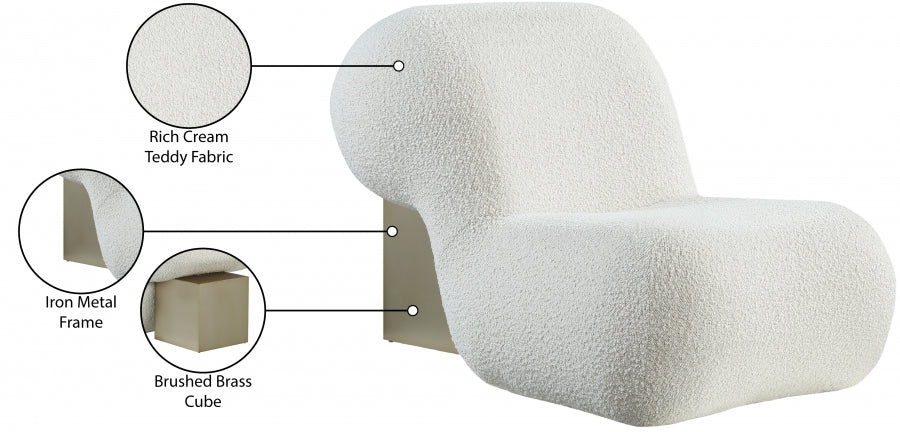 Quadra Boucle Fabric Upholstered Accent Chair - Image 12