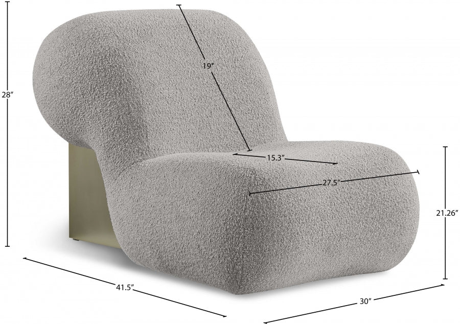 Quadra Boucle Fabric Upholstered Accent Chair - Image 17