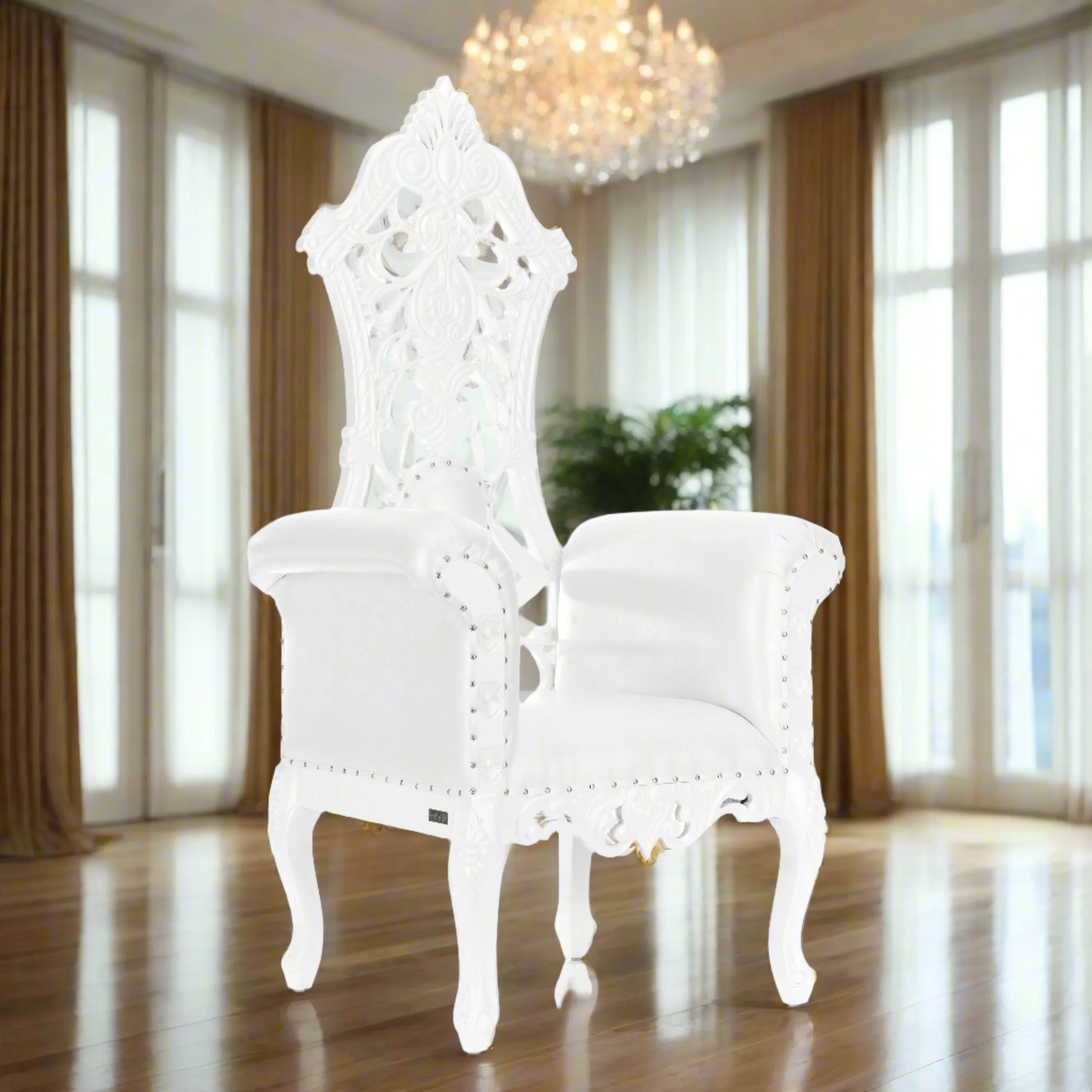 Queen Amina Royal Throne Chair - Image 6
