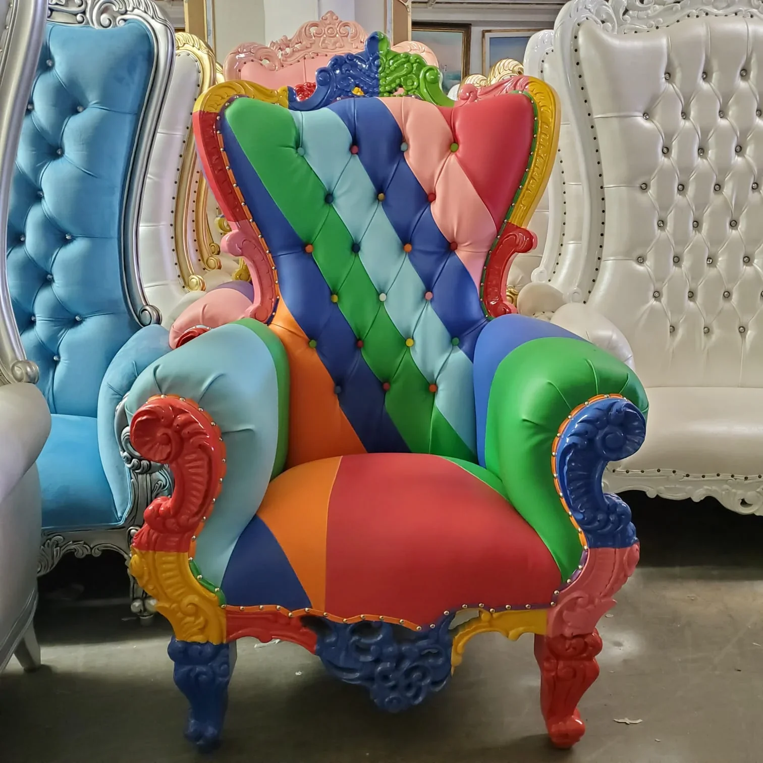 Queen Sonia Throne Chair - Image 6