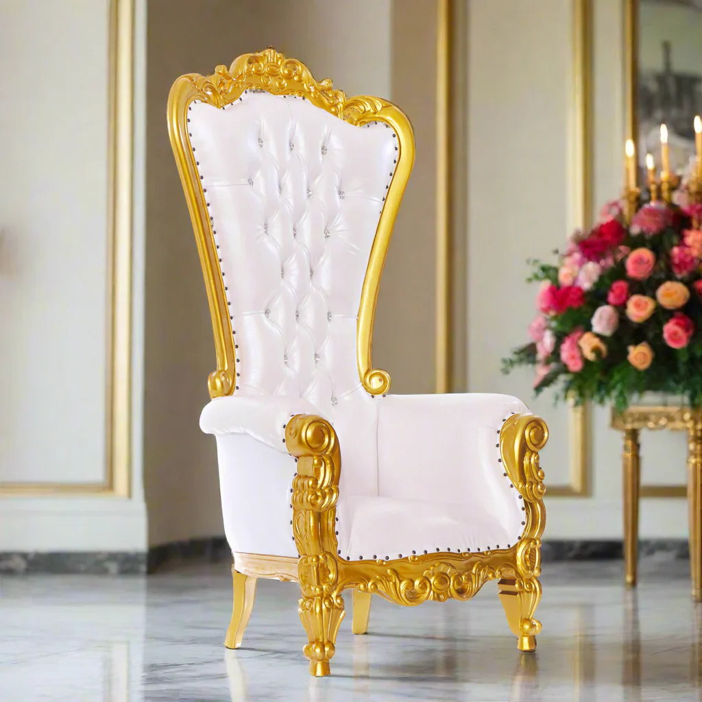 Queen Tiffany Throne Chair - Vinyl - Image 3