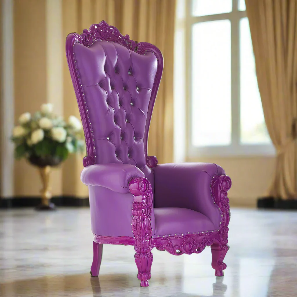 Queen Tiffany Throne Chair - Vinyl - Image 51
