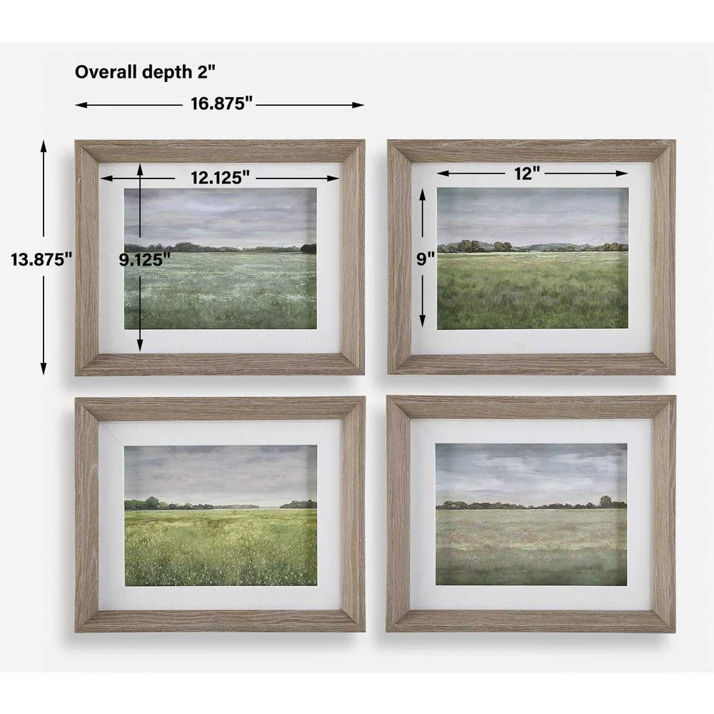 Quiet Meadows Framed Prints, S/4 - Image 6