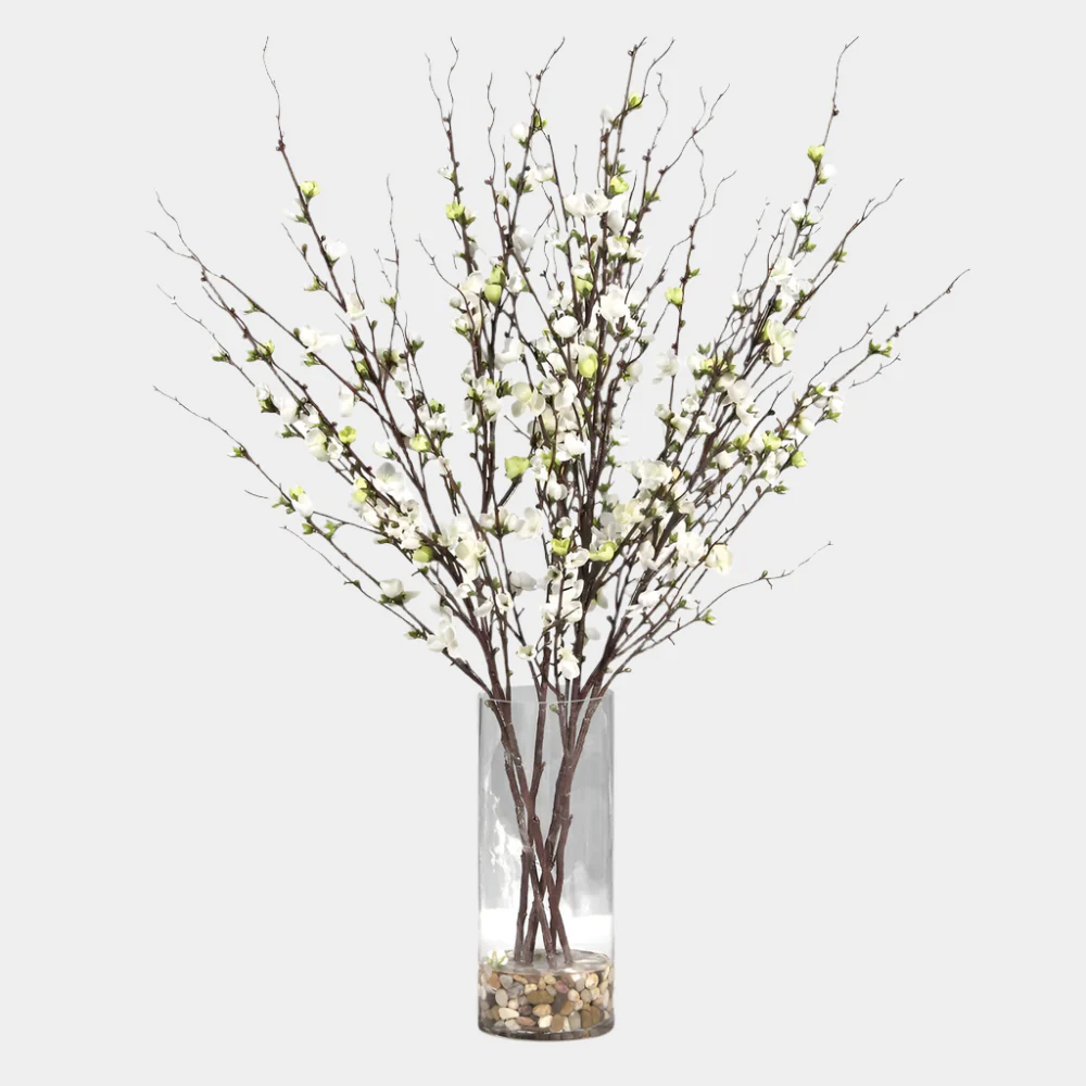 Quince Blossoms Silk Centerpiece