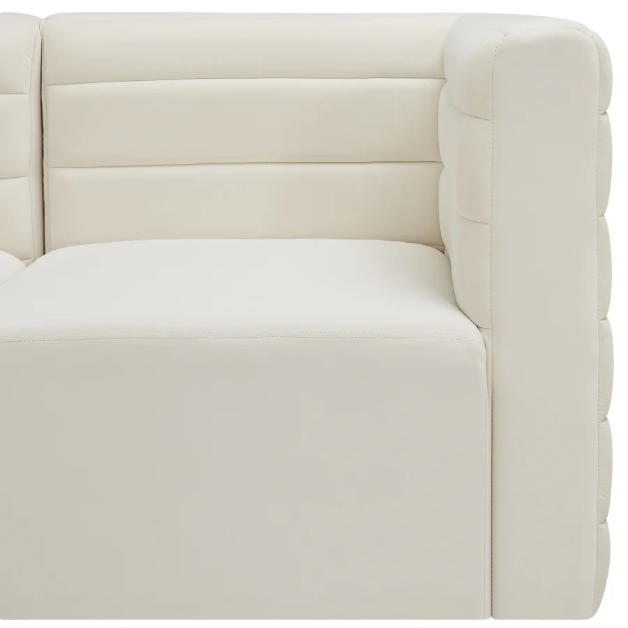 Quincy Velvet Upholstered Comfort Armless Modular Chair - Image 40