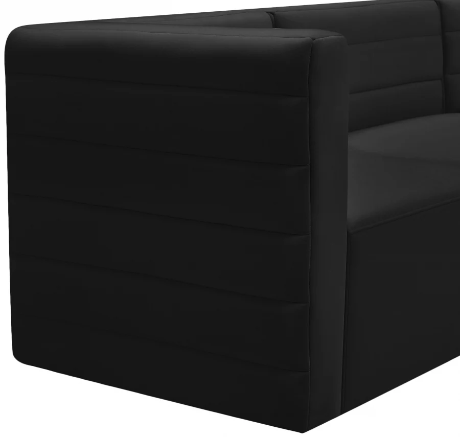 Quincy Velvet Upholstered Comfort Armless Modular Chair - Image 8