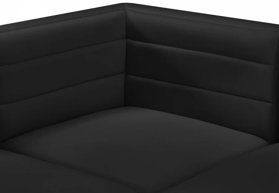 Quincy Velvet Upholstered Comfort Armless Modular Chair - Image 9