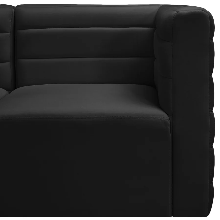 Quincy Velvet Upholstered Comfort Corner Modular Chair - Image 10